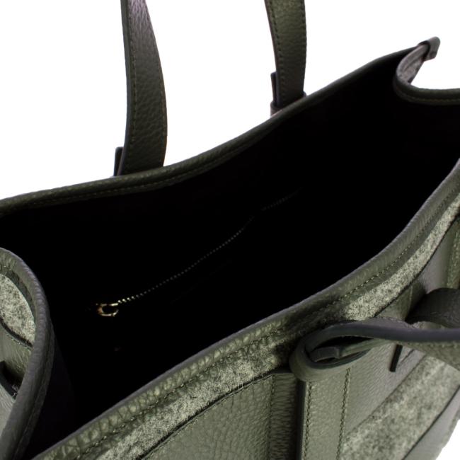 Iuntoo Shopper Grande Caldo Essenziale Grigio Lana Cotta Grigio - 6