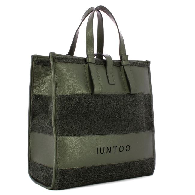 Iuntoo Shopper Grande Orsetto Essenziale Grigio Teddy Grigio - 2