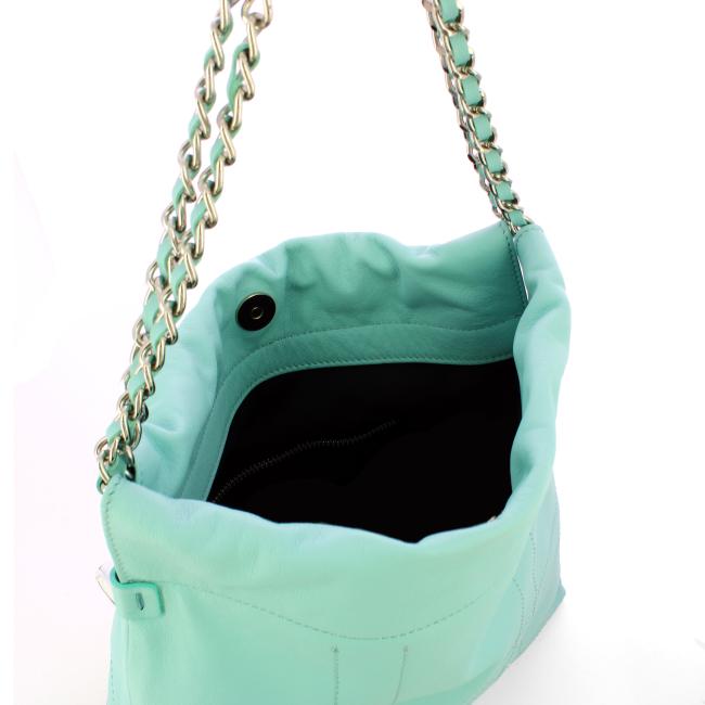 Iuntoo Borsa a spalla Piccola Magnetica Celeste - 4