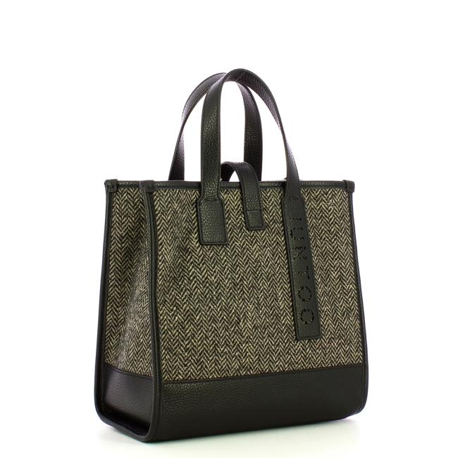 Iuntoo New Tote Piccola Nero + Spigato Nero - 2