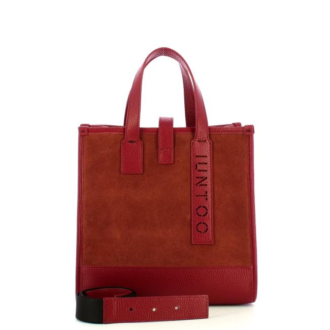 Iuntoo New Tote Piccola Bordeaux + Camoscio Bordeaux - 4