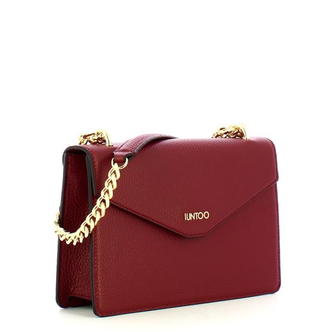 Iuntoo Tracolla con Patta Eleganza Bordeaux - 2