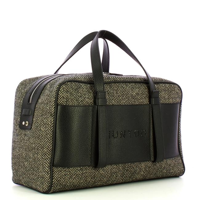Iuntoo Bauletto Grande Spigato Nero - 2