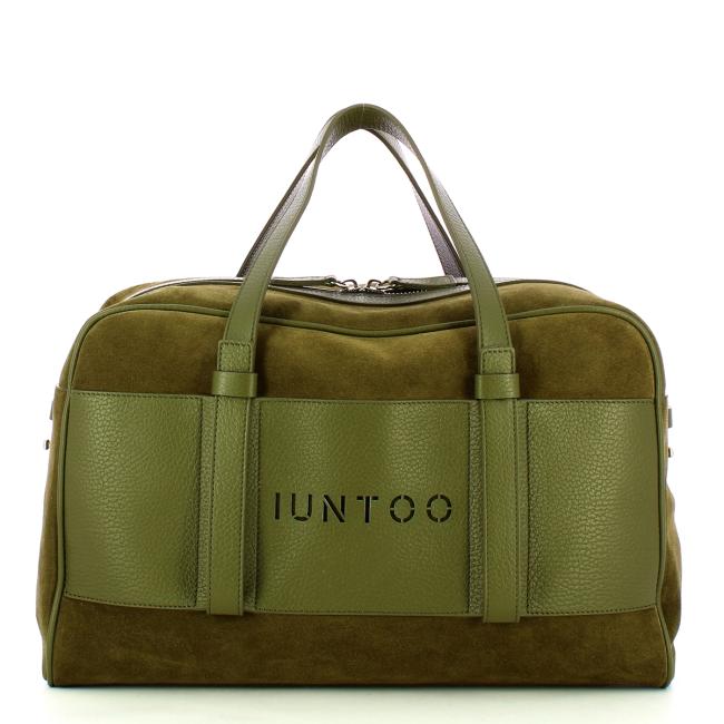 Iuntoo Bauletto Grande Camoscio Verde - 1