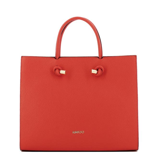 Iuntoo Borsa a mano Grande Nodo Armonia Arancio - 1