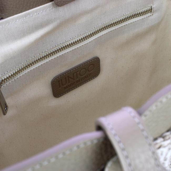Iuntoo Shopping Sibilla Media Logo Raffia Cappuccino+Cappuccino - 4