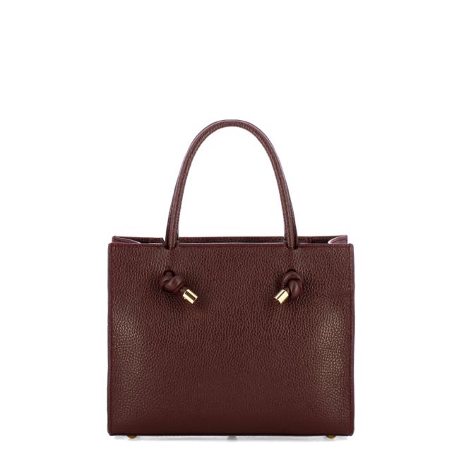 Iuntoo Borsa a mano Piccola Nodo Armonia Bordeaux - 3