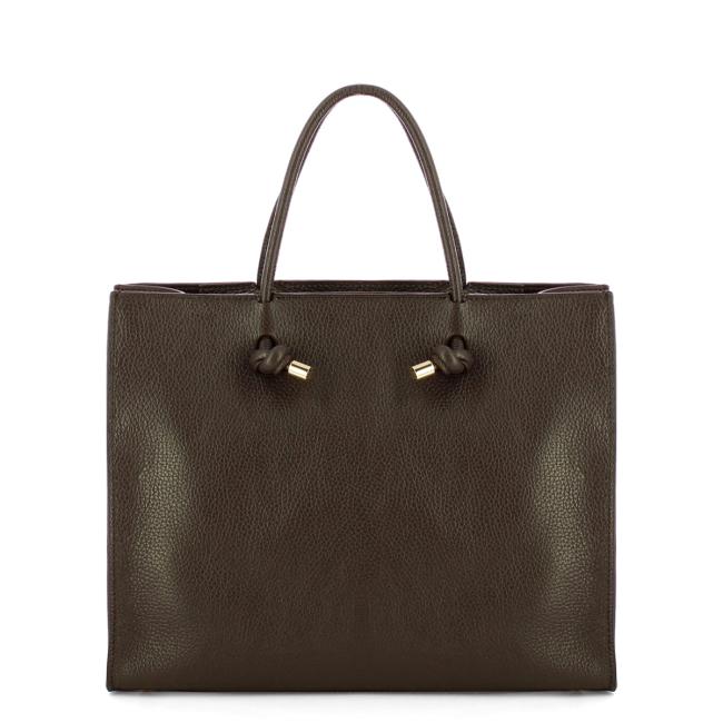 Iuntoo Borsa a mano Nodo Armonia Grande Cioccolato - 3