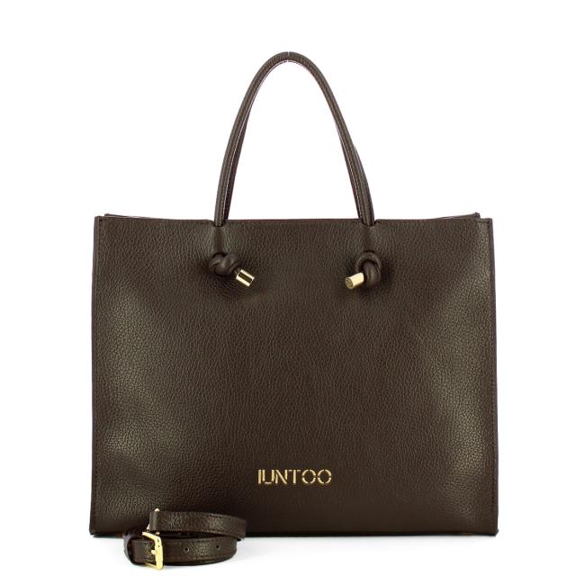 Iuntoo Borsa a mano Nodo Armonia Grande Cioccolato - 4