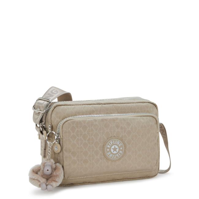 Kipling Tracollina Abanu M Zip Glorious Beige Silver - 5
