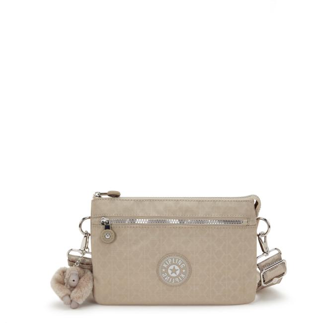 Kipling Tracolla Riri Zip Glorious Beige Silver - 1