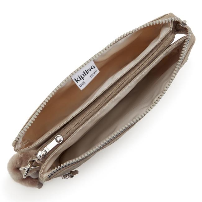 Kipling Tracolla Riri Zip Glorious Beige Silver - 4