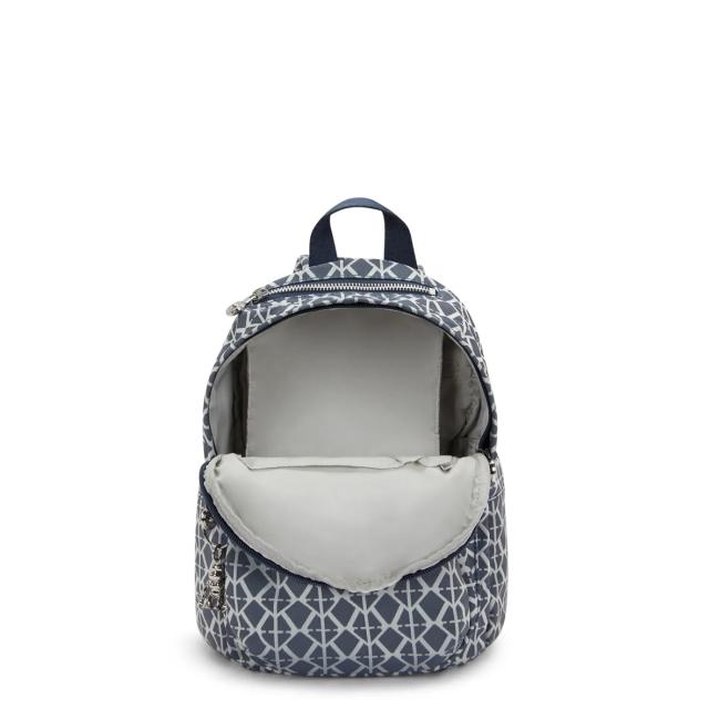 Kipling Zainetto Delia Mini Navy Sign Jacquard - 5