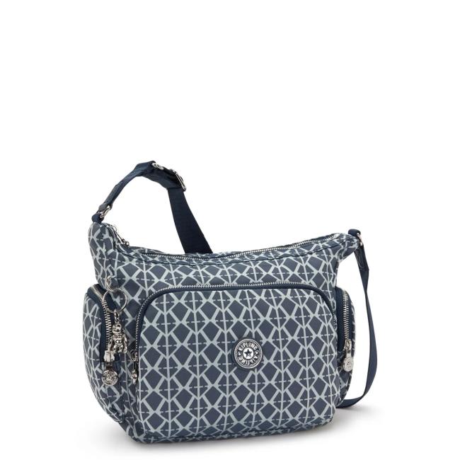 Kipling Borsa a tracolla Gabb S Navy Sign Jacquard - 2