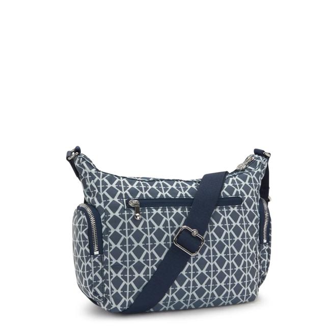 Kipling Borsa a tracolla Gabb S Navy Sign Jacquard - 3