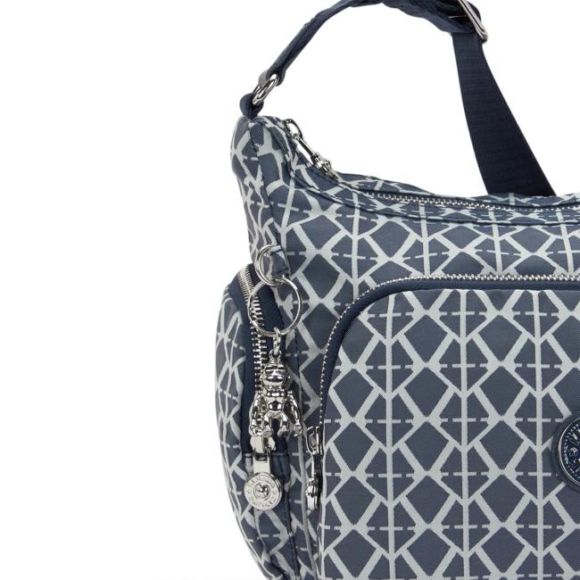 Kipling Borsa a tracolla Gabb S Navy Sign Jacquard - 4