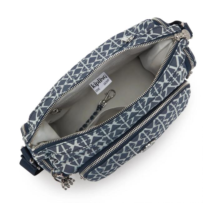 Kipling Borsa a tracolla Gabb S Navy Sign Jacquard - 5