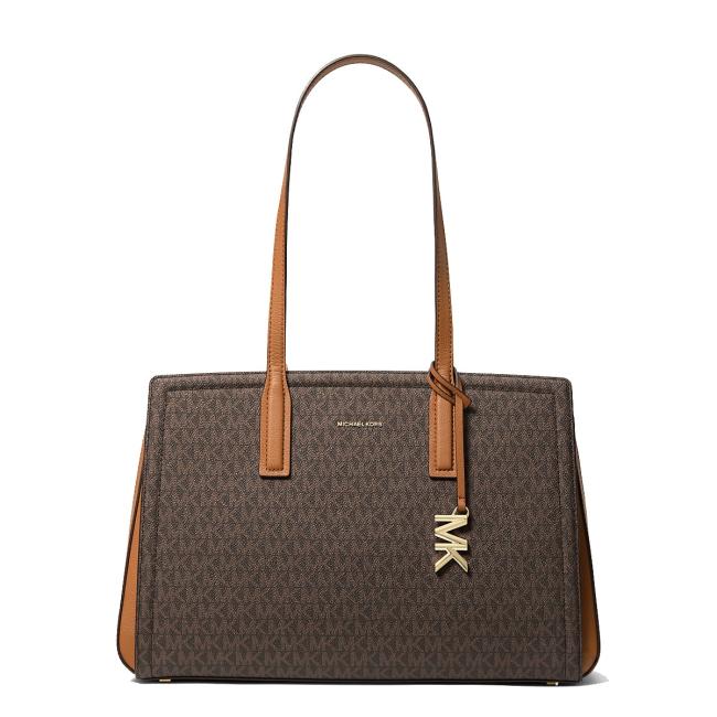 Michael Kors Borsa a spalla Laila Media Brown Acorn - 1