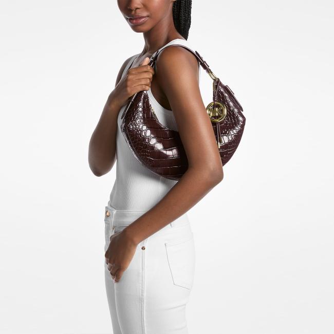 Michael Kors Borsa a spalla Koa Media Chocolate - 3