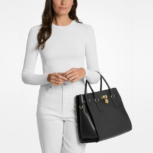 Michael Kors Borsa a mano Hamilton Moderne Large Black - 3