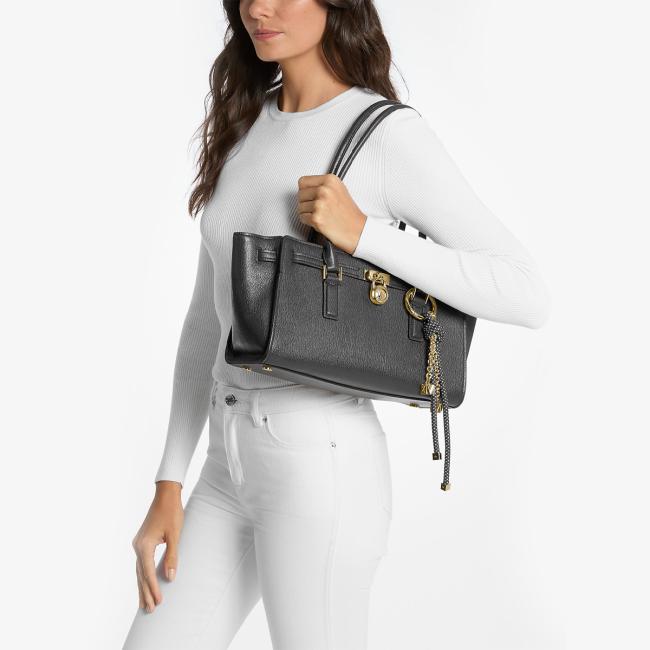 Michael Kors Borsa a spalla Hamilton Moderne Small Black - 3