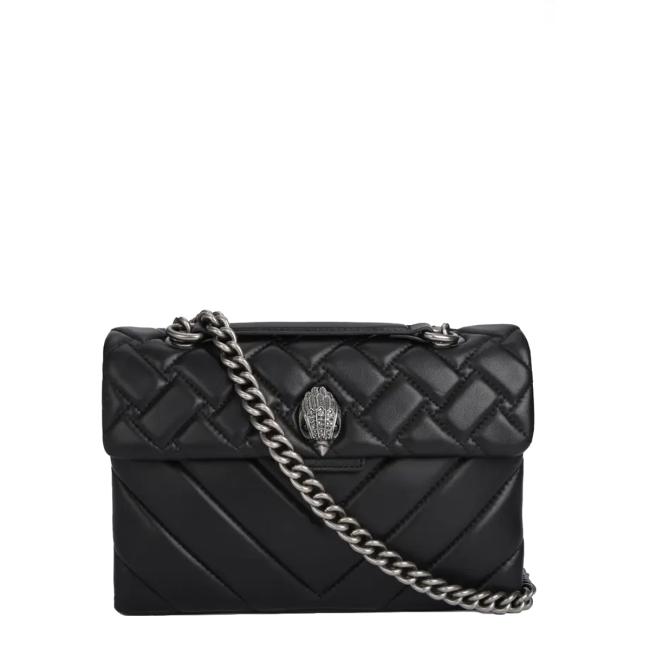 KUGE Borsa a spalla Kensington Bag Large Black Comb - 1