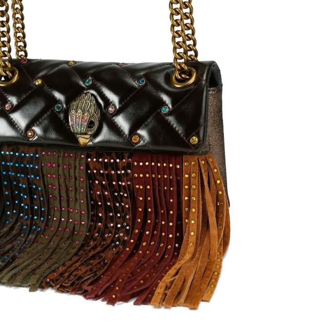 Kurt Geiger Tracollina Mini Kensington Fringe Brown - 4