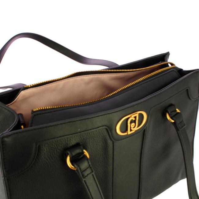 Liu Jo Shoppig Bag Ecosostenibile con logo Nero - 5