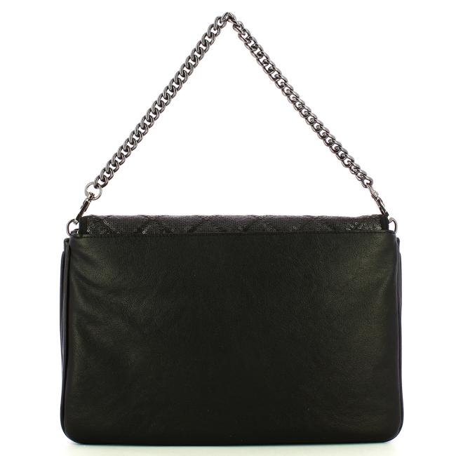 Liu Jo Borsa a mano piatta con paillettes Black - 3