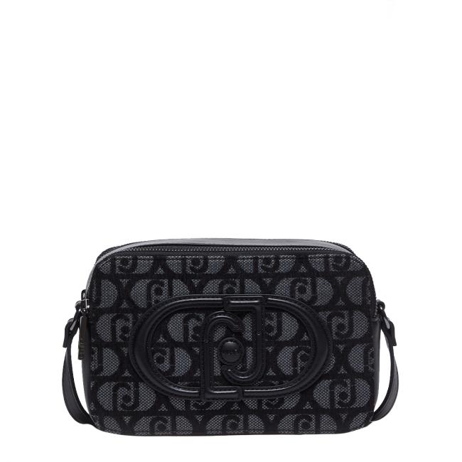 Liu Jo Camera Bag Logo Jacquard Nero - 1