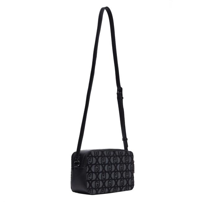 Liu Jo Camera Bag Logo Jacquard Nero - 4