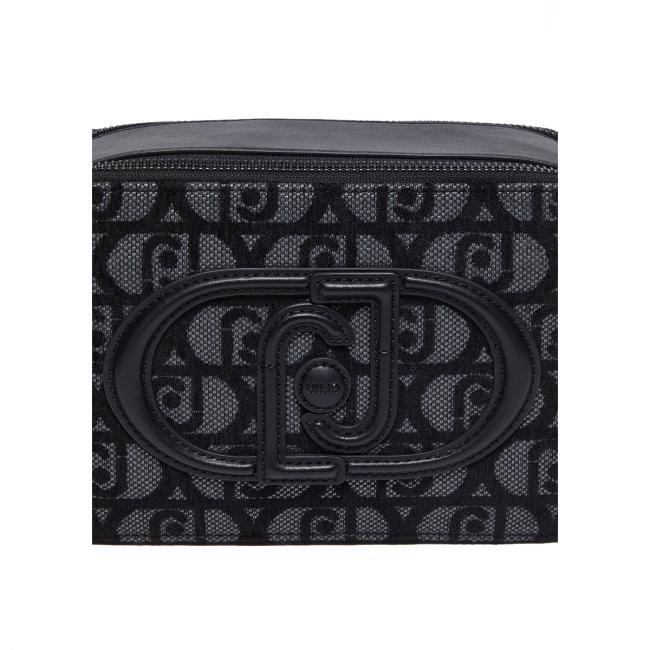 Liu Jo Camera Bag Logo Jacquard Nero - 5