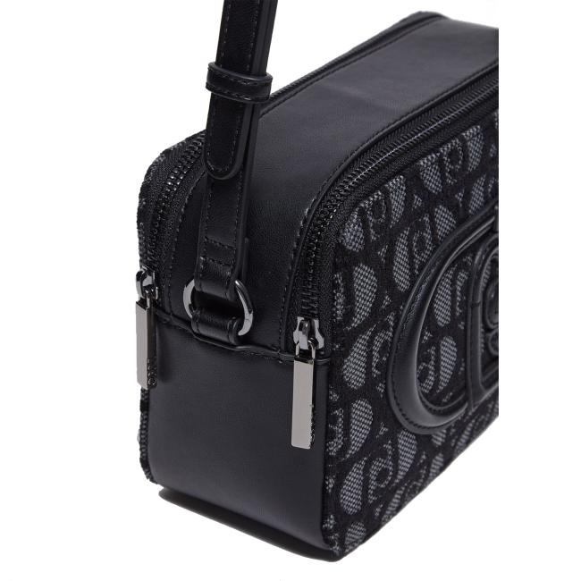 Liu Jo Camera Bag Logo Jacquard Nero - 6