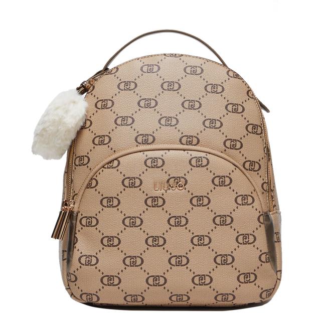 Liu Jo Zaino con logo e charm Tortora Chiaro - 1