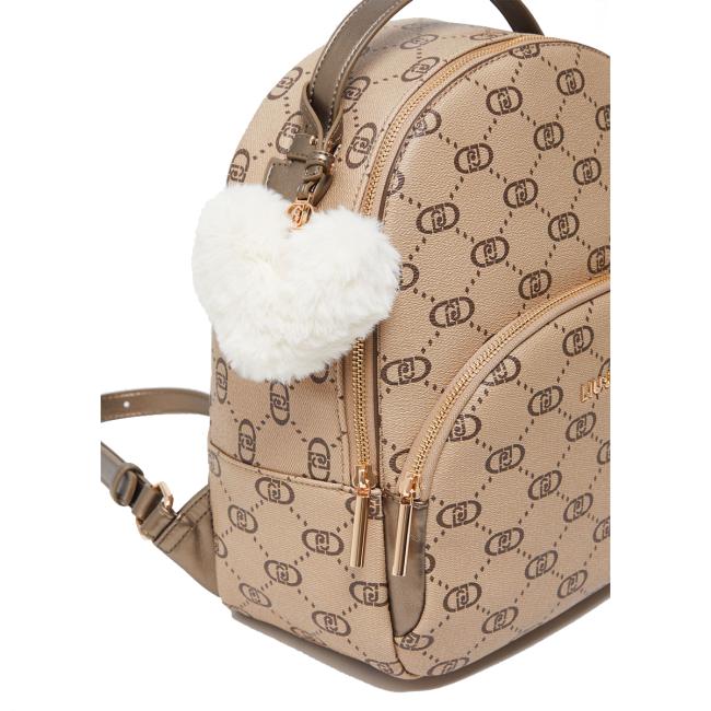 Liu Jo Zaino con logo e charm Tortora Chiaro - 5