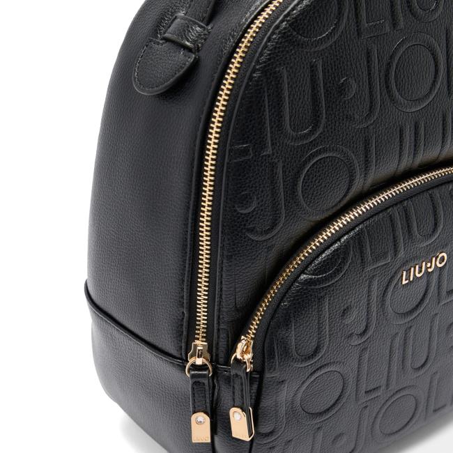 Liu Jo Zaino Medio logo embossed Black - 4