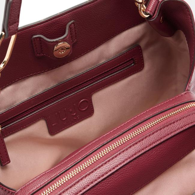 Liu Jo Borsa a spalla Monogram Red Wine - 4