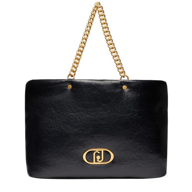 Liu Jo Tote bag LaPuffy grande con catena Black - 1