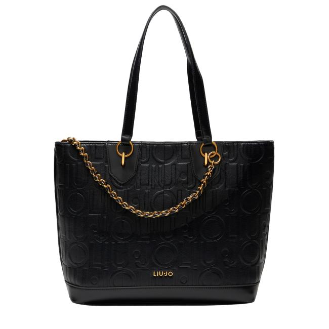 Liu Jo Tote bag media con logo Black - 1
