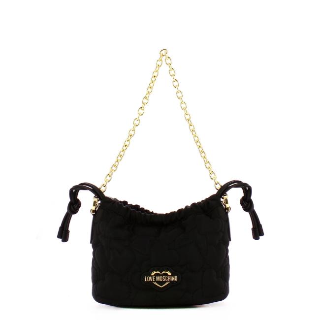 Love Moschino Borsa a mano Eco-Friendly Puffy Heart Nero - 1