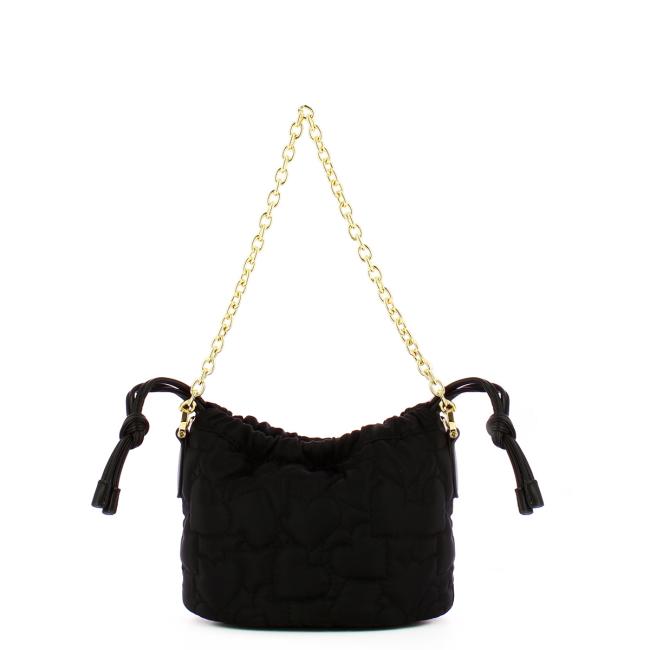 Love Moschino Borsa a mano Eco-Friendly Puffy Heart Nero - 3