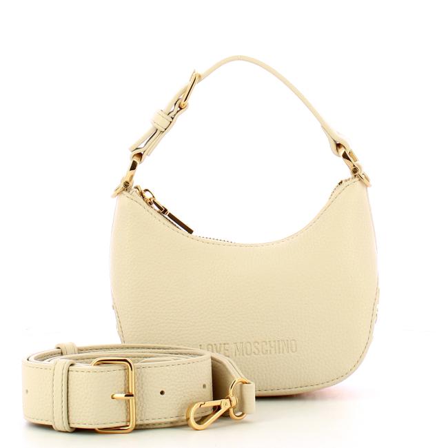 Love Moschino Hobo Bag a mano Mini Avorio - 4