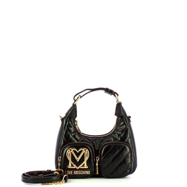 Love Moschino Sottospalla Quilted Obliquo Nero - 4