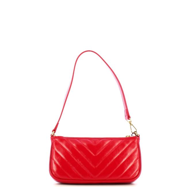 Love Moschino Sottospalla Quilted Obliquo Rosso - 3