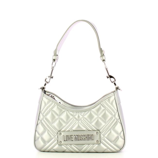 Love Moschino Sottospalla Quilted Silver - 1