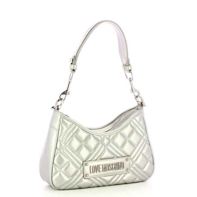 Love Moschino Sottospalla Quilted Silver - 2