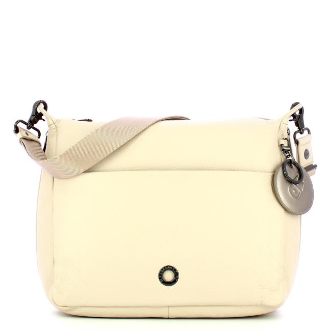 Mandarina Duck Hobo Bag Mellow in pelle Papyrus - 1