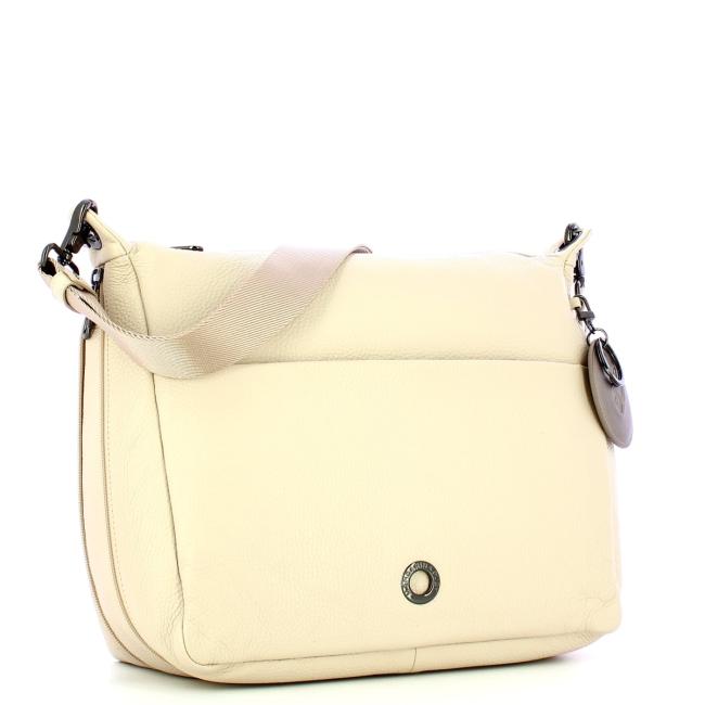 Mandarina Duck Hobo Bag Mellow in pelle Papyrus - 2