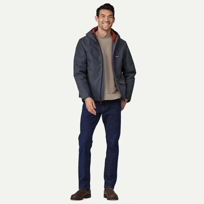 Patagonia Giacca con cappuccio Windshadow Smolder Blue - 4