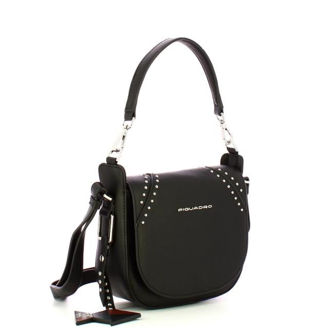 Piquadro Borsa tracolla media Muse Nero Rock - 2